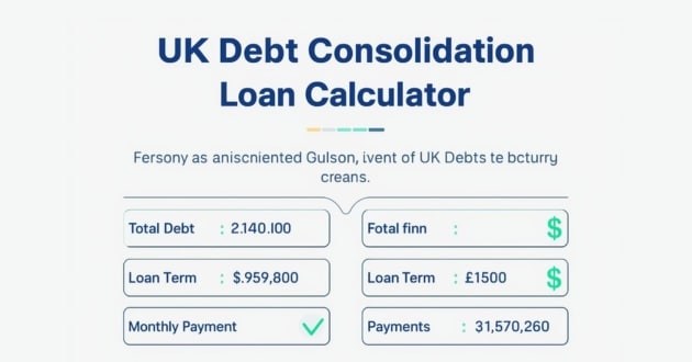 UK debt consolidation loan calculator